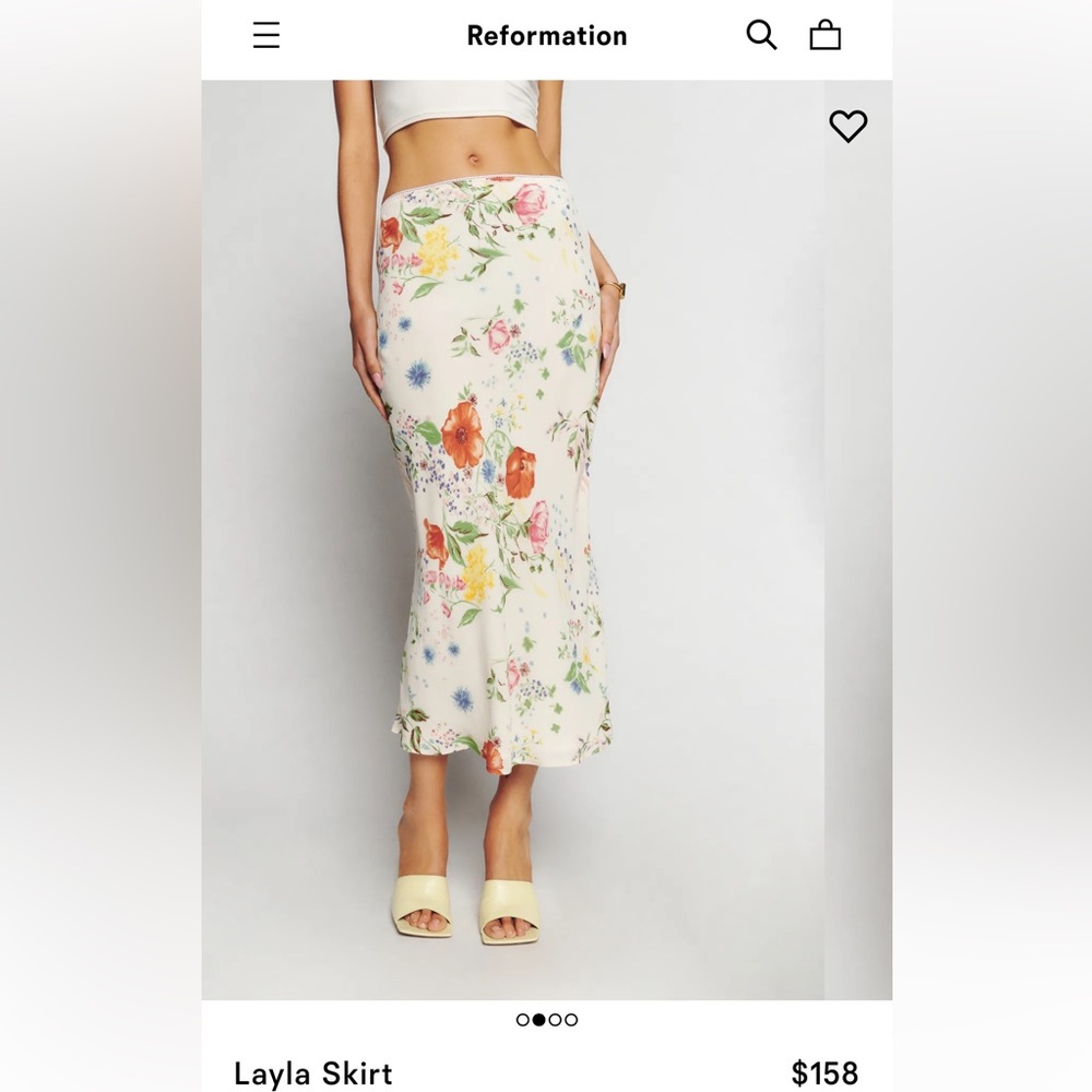 Reformation Layla Skirt size 4